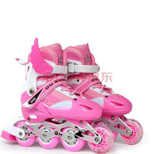 户外运动轮滑滑板 体育用品 可调节 儿童溜冰鞋 直排轮滑鞋滑冰鞋全套